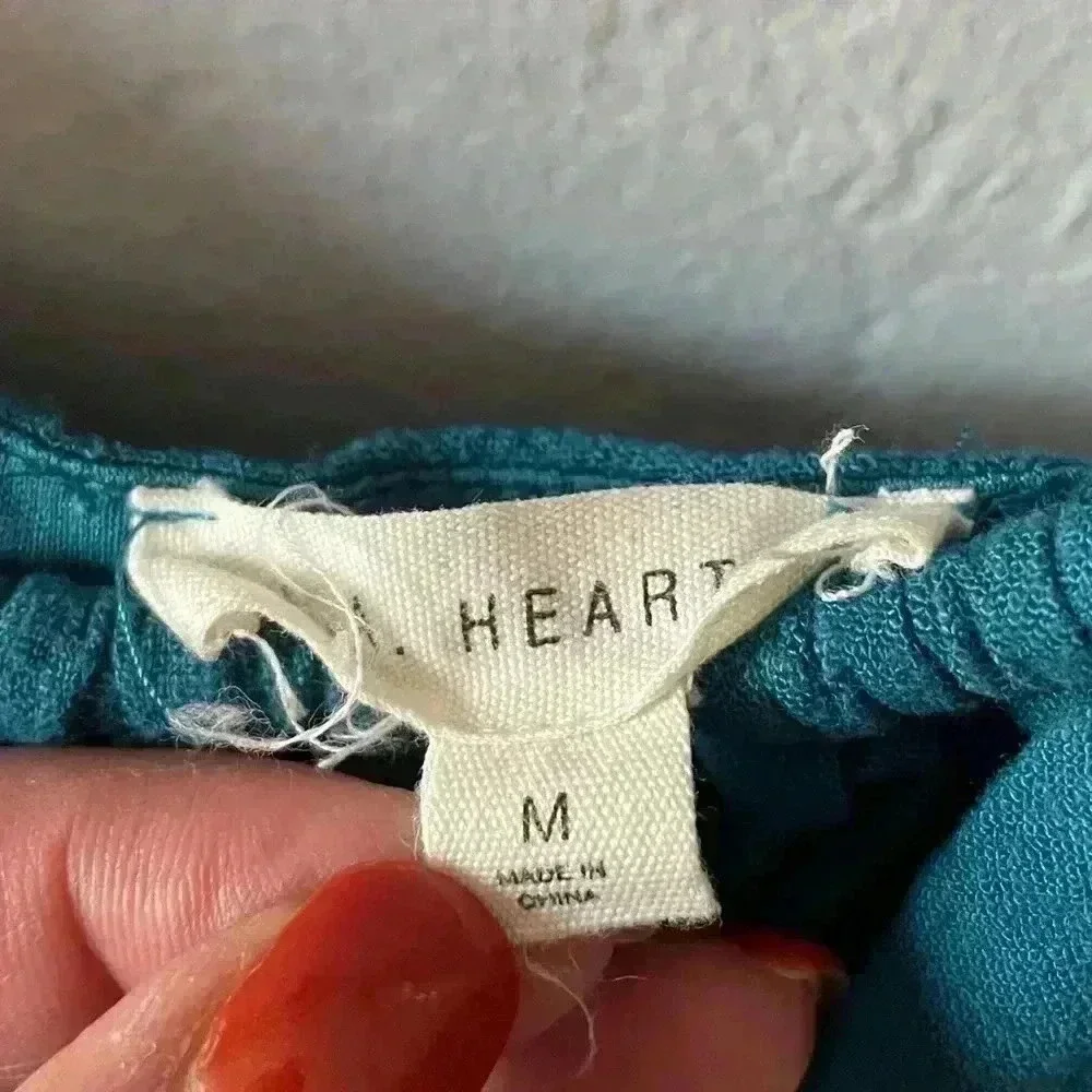 50. LA Hearts Blue size M tie-strap mini dress - Picture 3 of 5